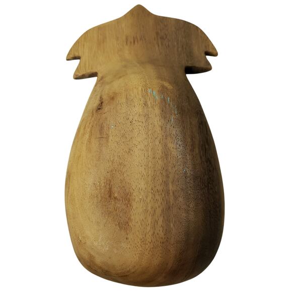 3 Vintage Hawaiian Monkey Pod Wooden Pineapple Bowls Handcrafted Trinket Decor - Picture 7 of 9